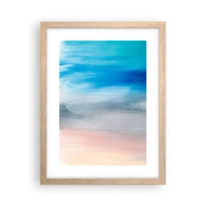 Poster in cornice rovere chiaro - Gli elementi: l'aria - 30x40 cm