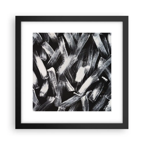 Poster in cornice nera - Astrazione in spirito industriale - 30x30 cm