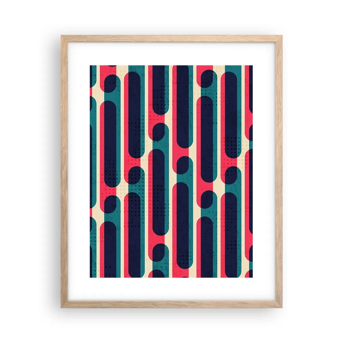 Poster in cornice rovere chiaro - Avanti fino in fondo - 40x50 cm