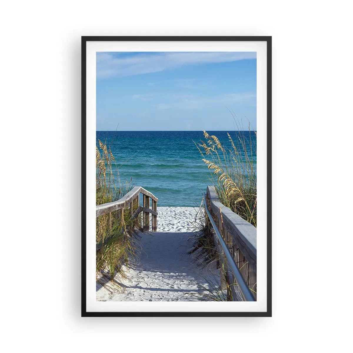 Poster in cornice nera - Al sole, al vento - 61x91 cm