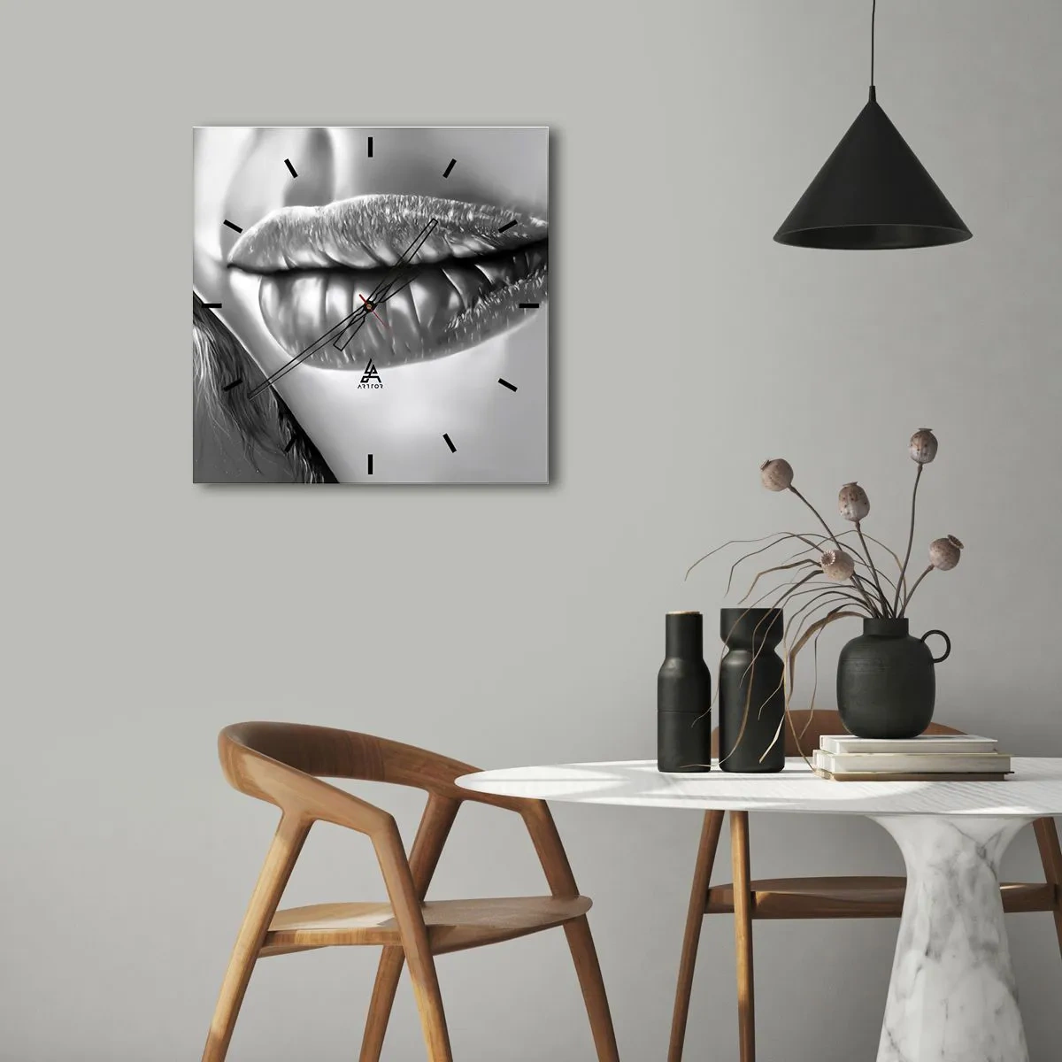 Orologio da parete - Orologio in Vetro - So quello che pensi - 40x40 cm