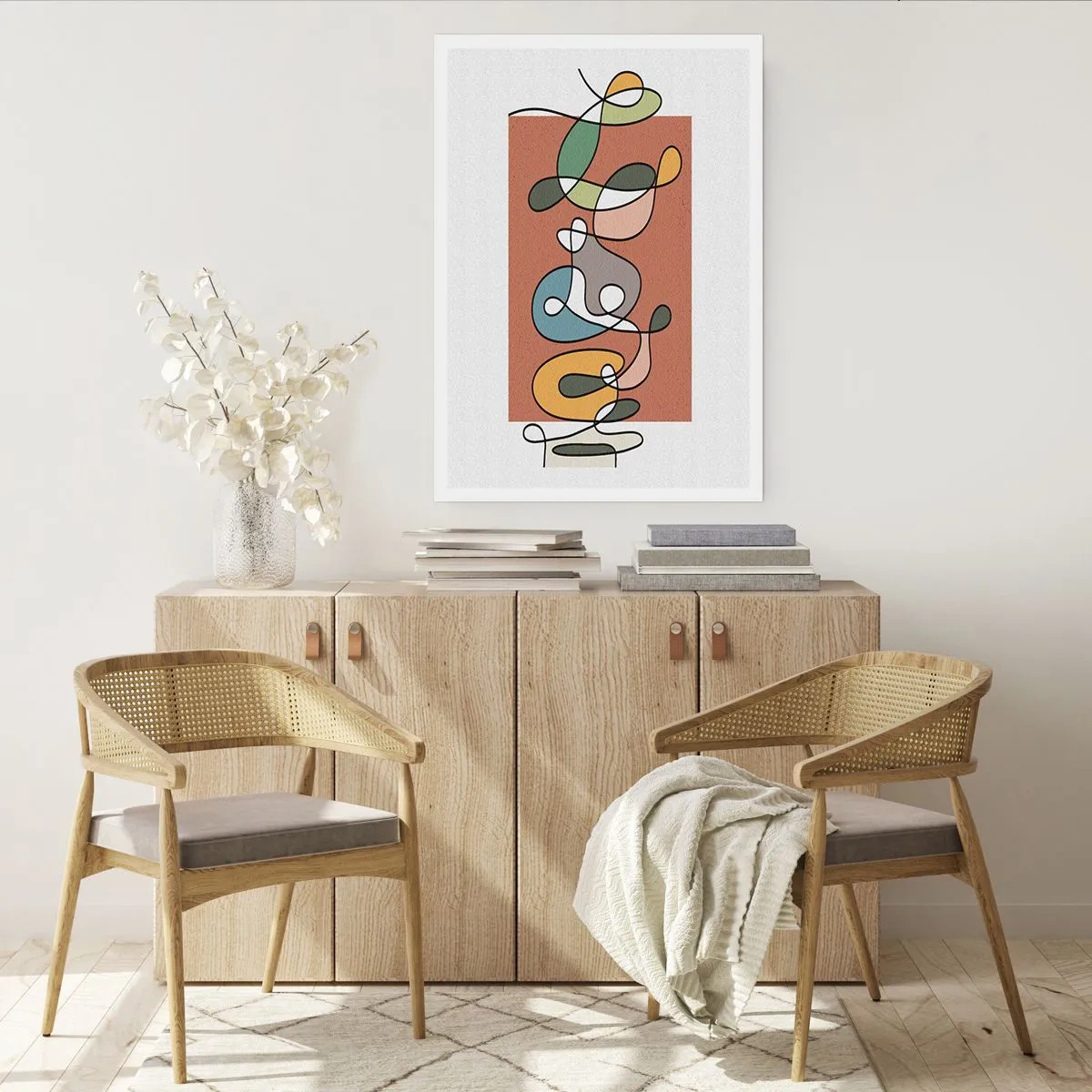 Poster - Astrazione: saltello colorato - 40x50 cm