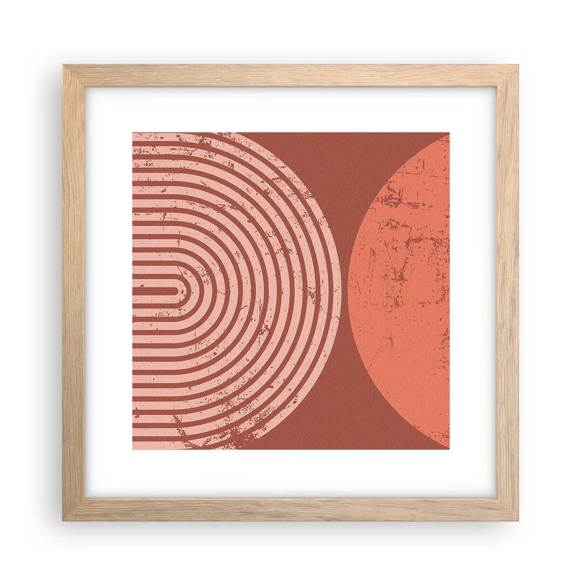 Poster in cornice rovere chiaro - Rapporti stretti - 30x30 cm