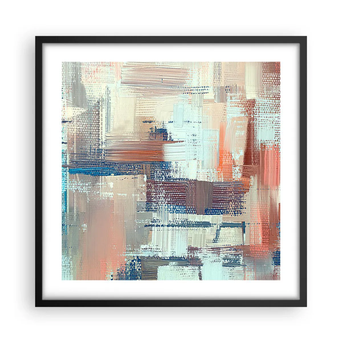 Poster in cornice nera - Arrivando alla luce - 50x50 cm