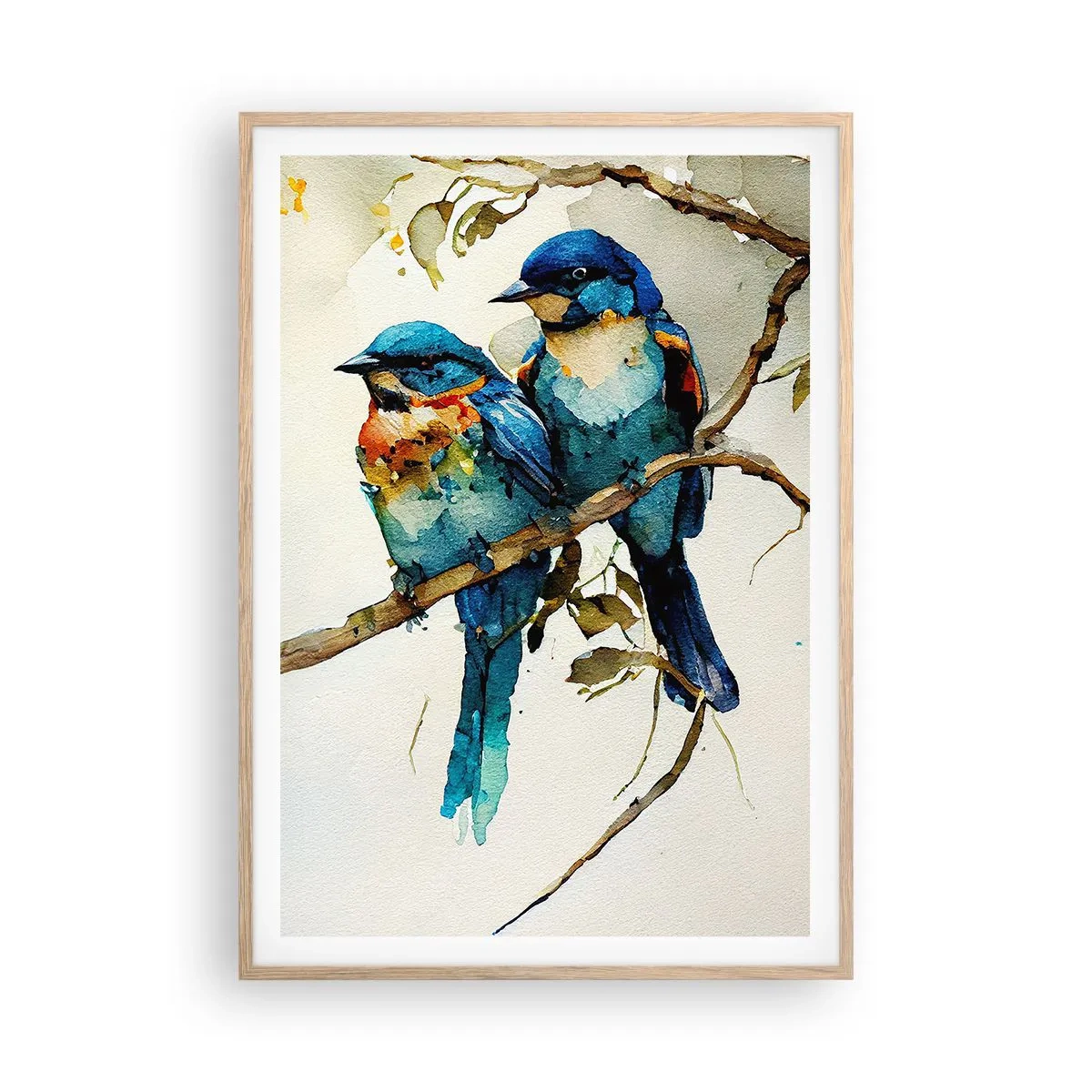 Poster in cornice rovere chiaro - Si è offeso? - 70x100 cm