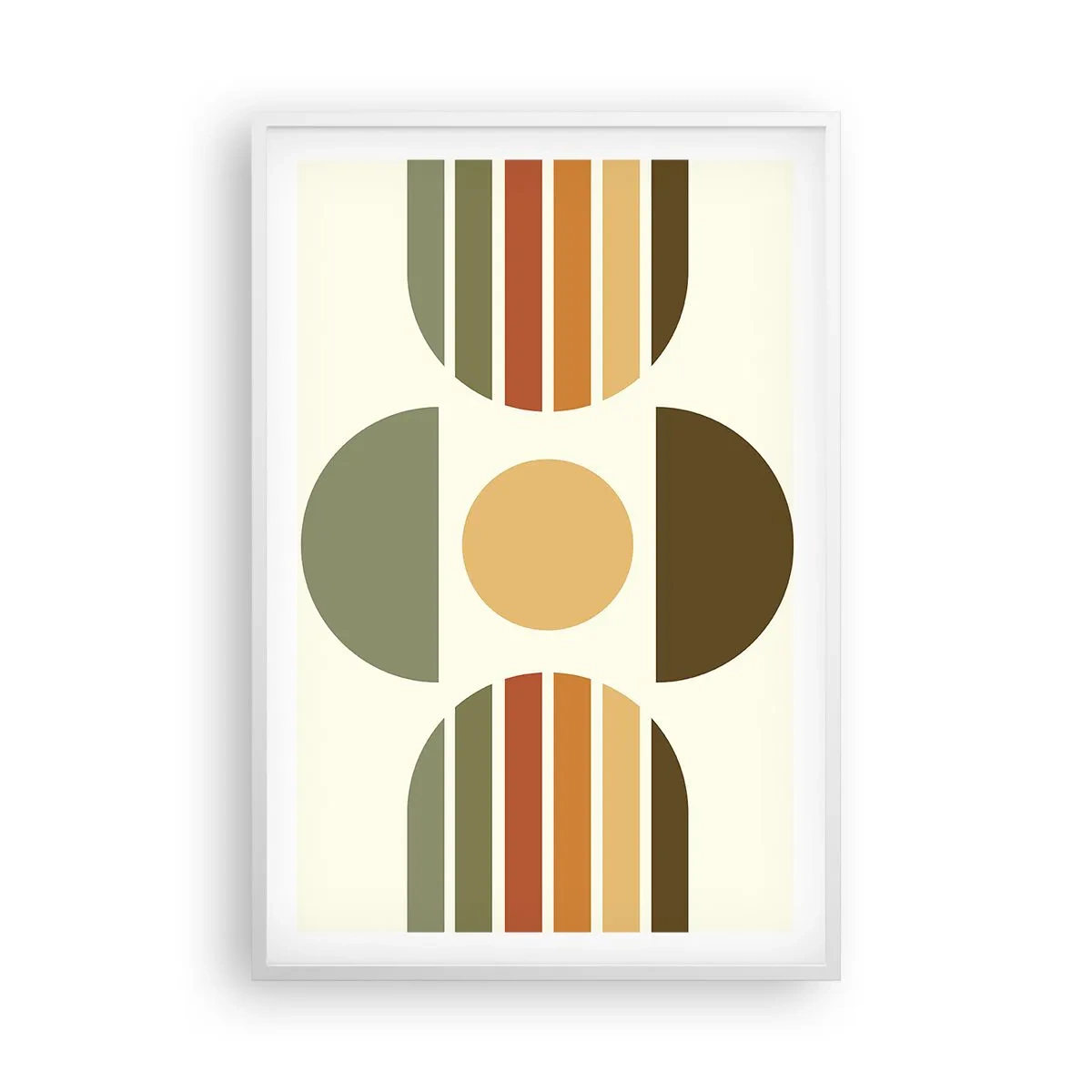 Poster in cornice bianca - Nei colori della terra - 61x91 cm
