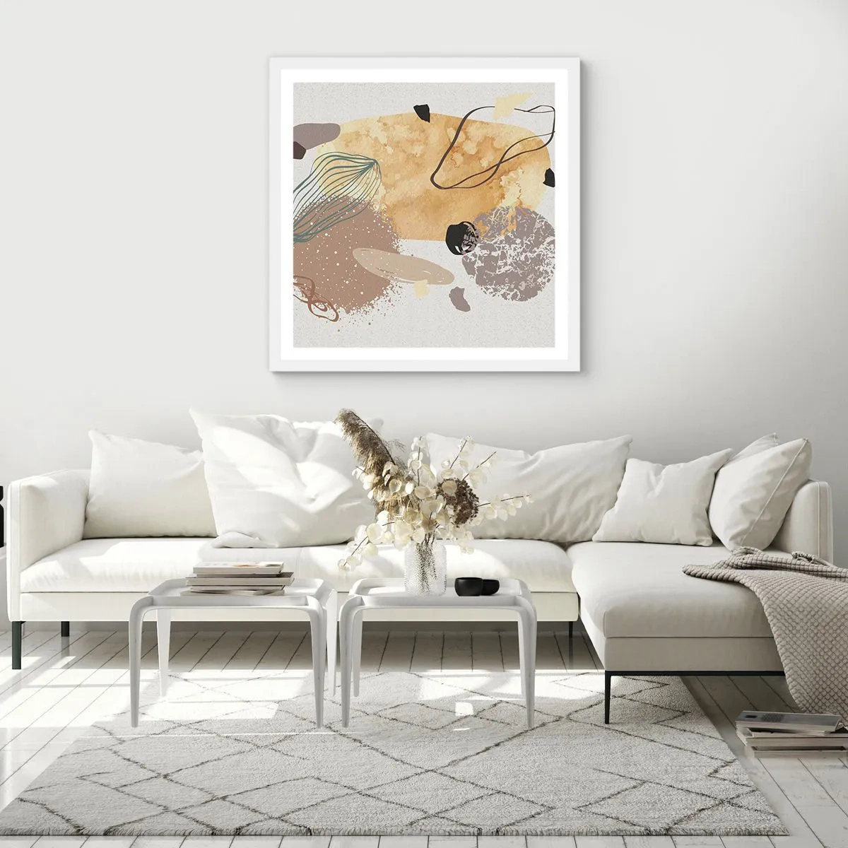 Poster in cornice bianca - Schizzologia applicata - 30x30 cm