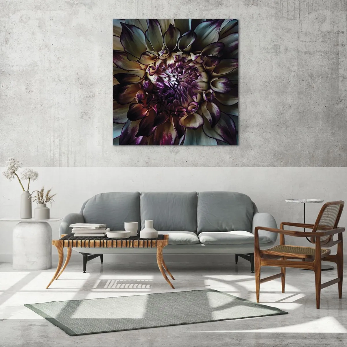 Quadro su vetro - Il rigoglio della giovinezza - 70x70 cm