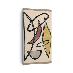 Quadro su tela - Stampe su Tela - Composizione: archi e ovali - 45x80 cm