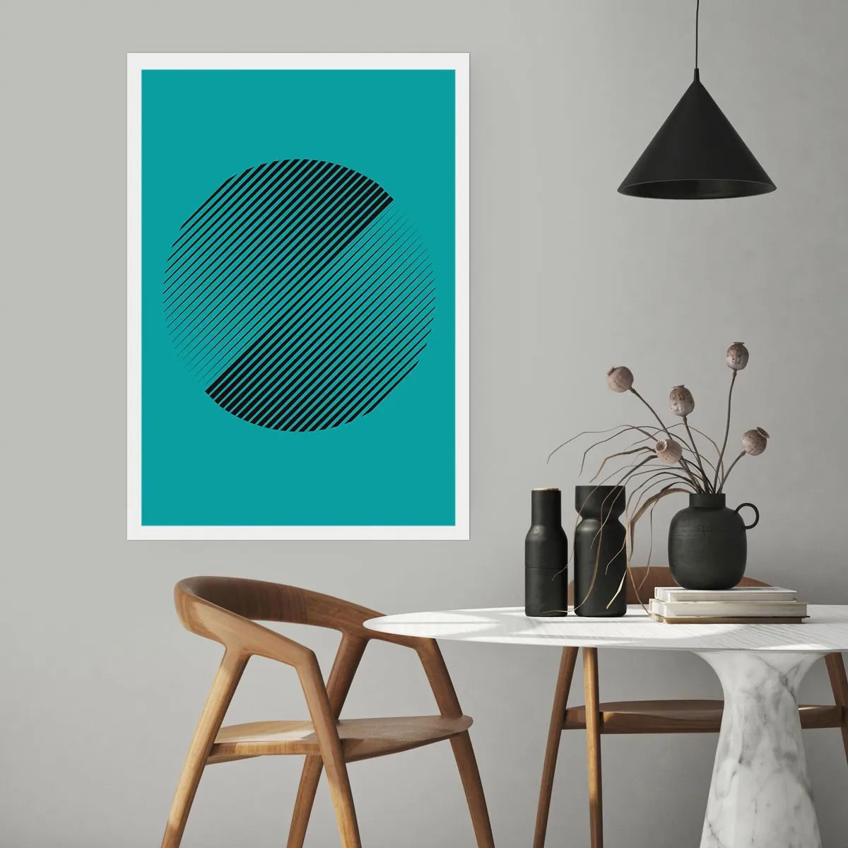 Poster - Cerchio: variazione geometrica - 61x91 cm
