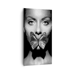 Quadro su tela - Stampe su Tela - Il bacio delle farfalle - 55x100 cm