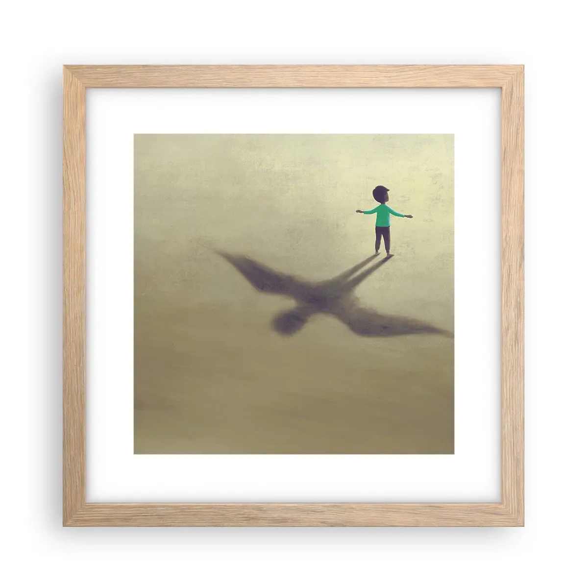 Poster in cornice rovere chiaro - Eroe del futuro - 30x30 cm