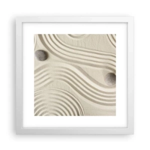 Poster in cornice bianca - Il tocco del calore - 30x30 cm