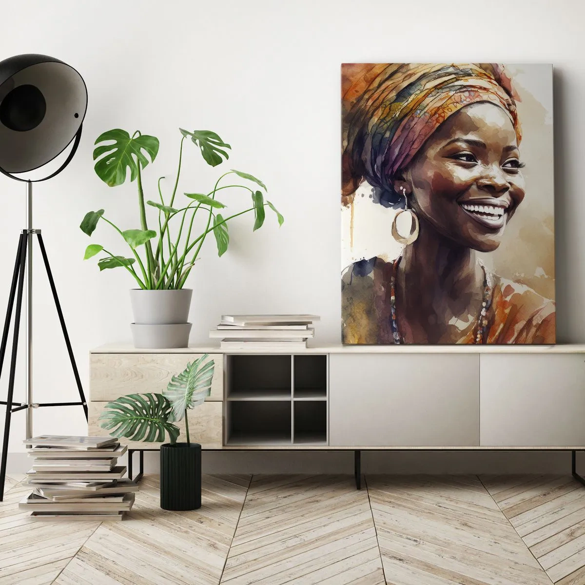 Quadro su tela - Stampe su Tela - Regina africana - 65x120 cm