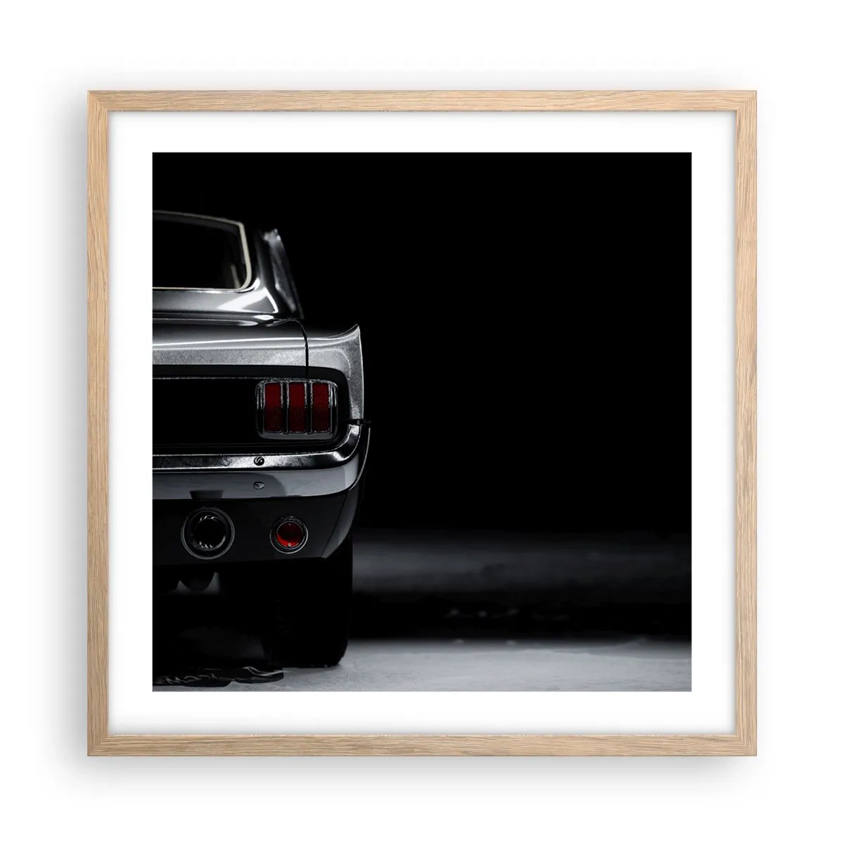 Poster in cornice rovere chiaro - Il fascino del classico - 50x50 cm