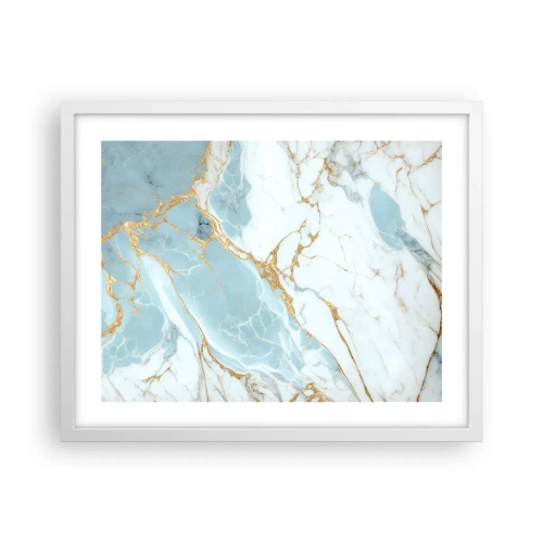 Poster in cornice bianca - La ricchezza della pietra - 50x40 cm