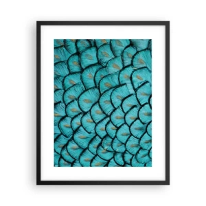 Poster in cornice nera - La grande festa delle piume - 40x50 cm