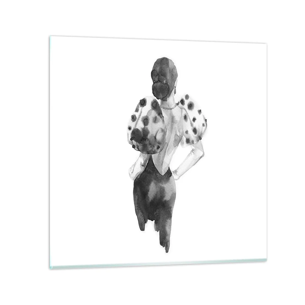 Quadro su vetro - è passata accanto - 50x50 cm