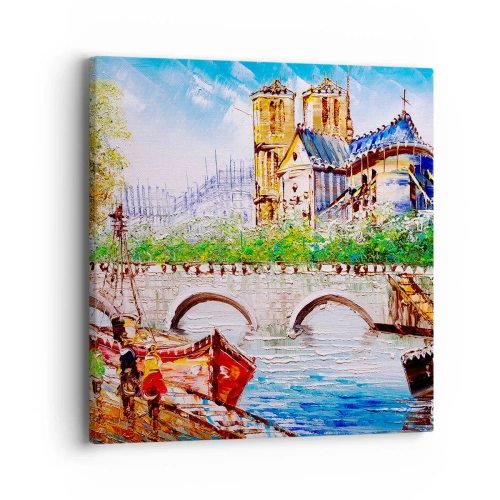 Quadro su tela - Stampe su Tela - Il loro tempo non passa mai - 40x40 cm