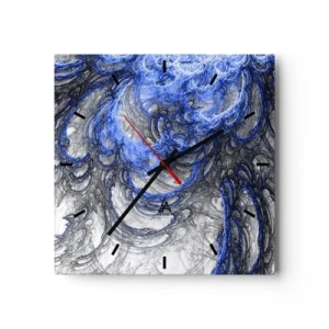 Orologio da parete - Orologio in Vetro - La nascita dell'onda - 40x40 cm
