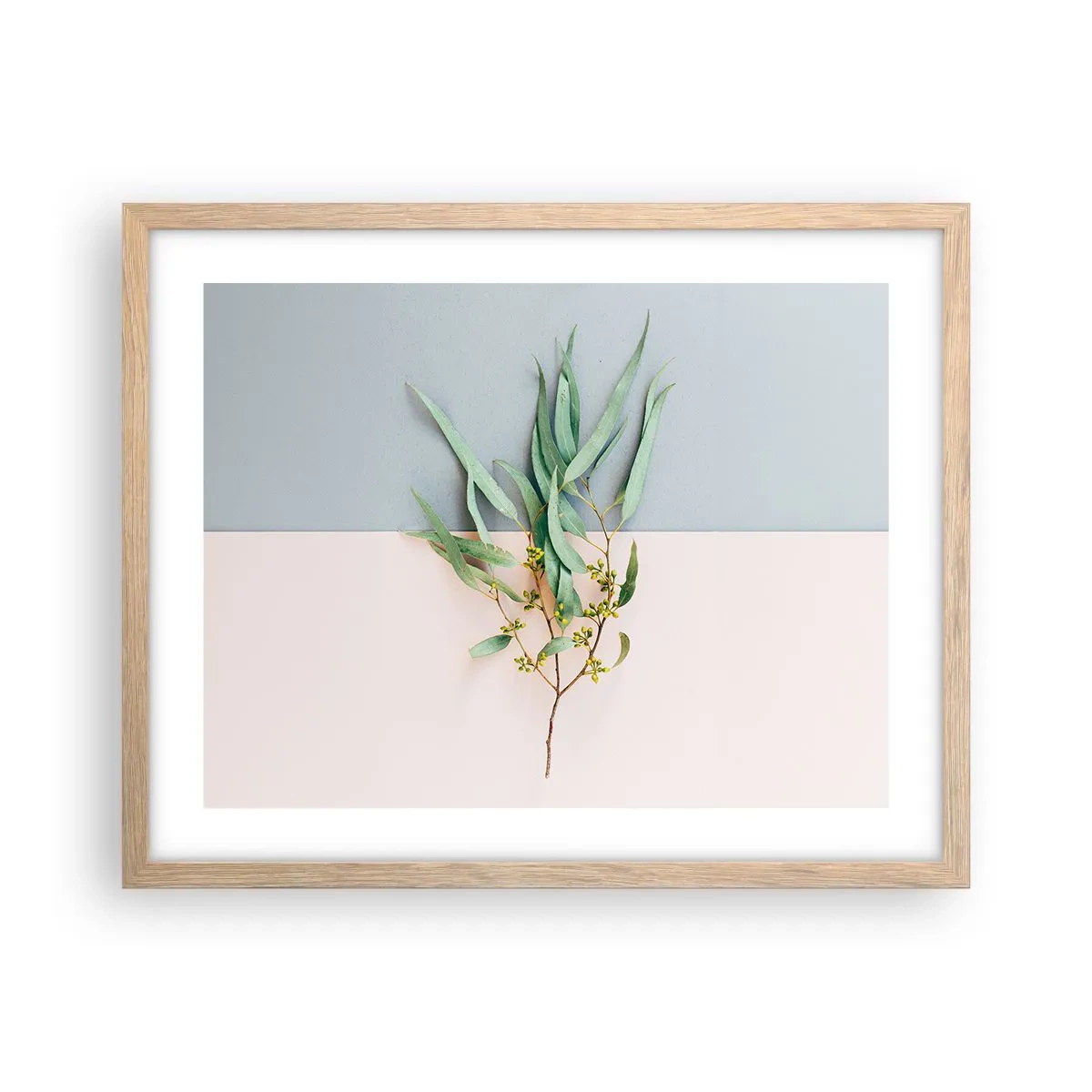 Poster in cornice rovere chiaro - Delicatezza pastello - 50x40 cm