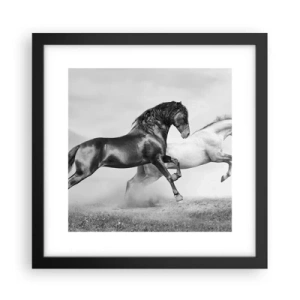 Poster in cornice nera - Angeli e demoni - 30x30 cm