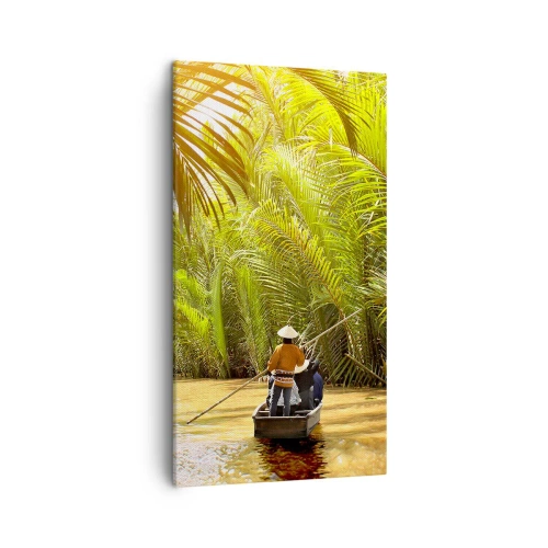 Quadro su tela - Stampe su Tela - Tunnel di palme - 45x80 cm