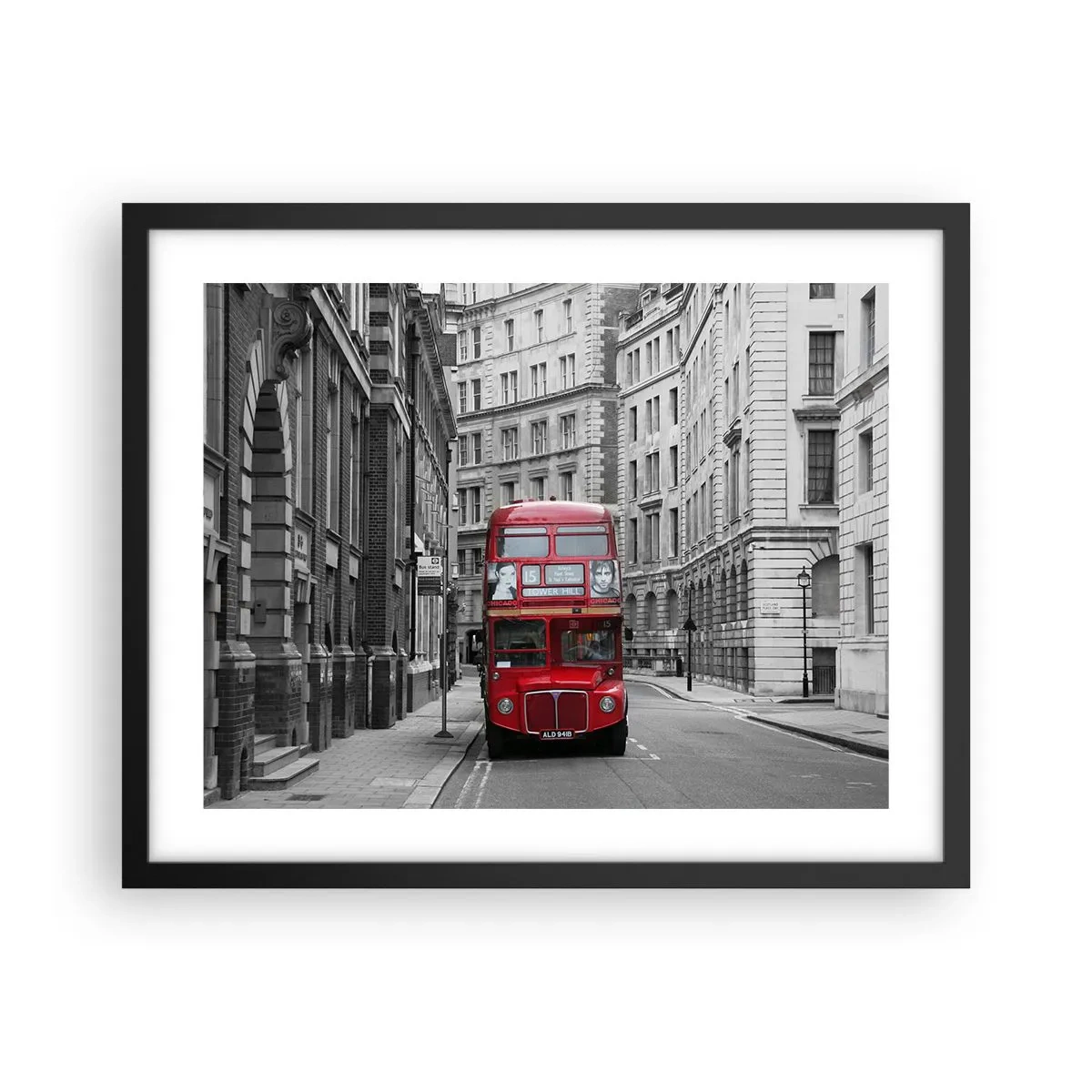 Poster in cornice nera - Il quotidiano non deve essere grigio - 50x40 cm