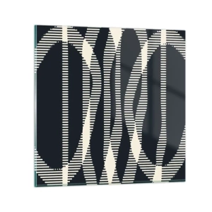 Quadro su vetro - Tentativo di rompere l'oscurità - 30x30 cm