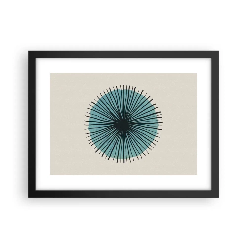 Poster in cornice nera - Radiosamente nel blu - 40x30 cm