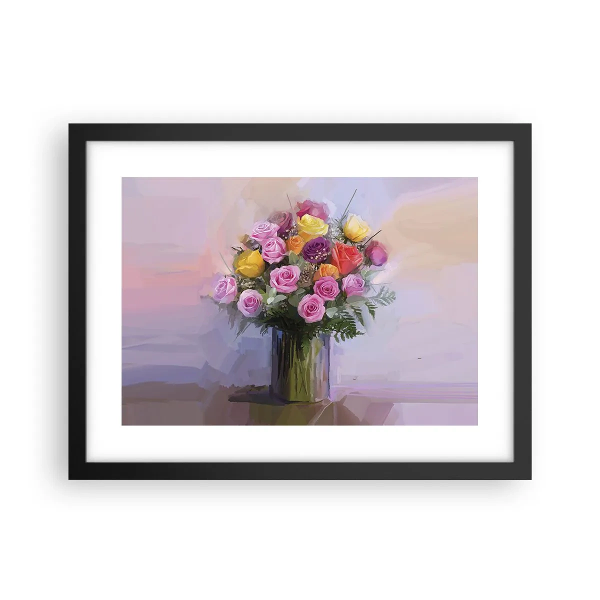 Poster in cornice nera - Bellezza immobile - 40x30 cm