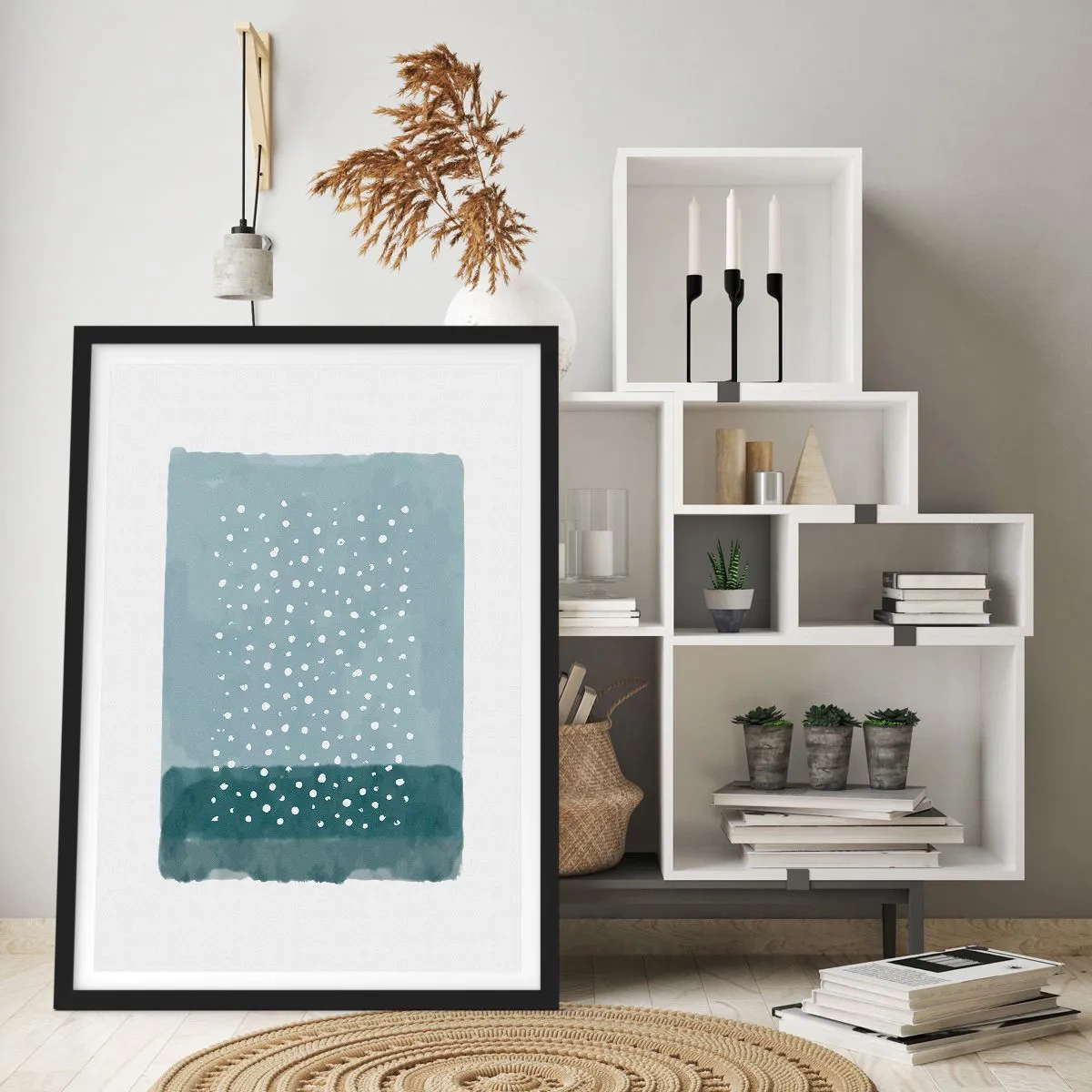 Poster in cornice nera - Spuntate nel blu - 40x50 cm