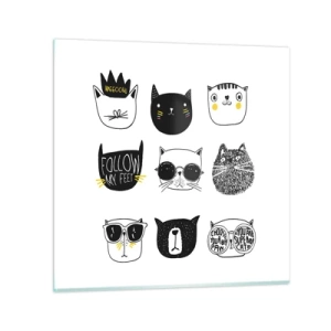 Quadro su vetro - Ognuno è diverso - 40x40 cm