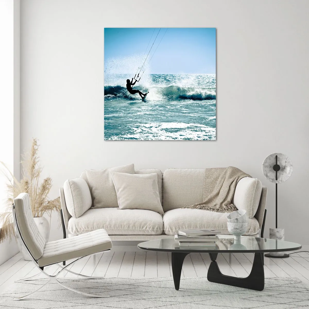 Quadro su vetro - Fatti sollevare - 30x30 cm