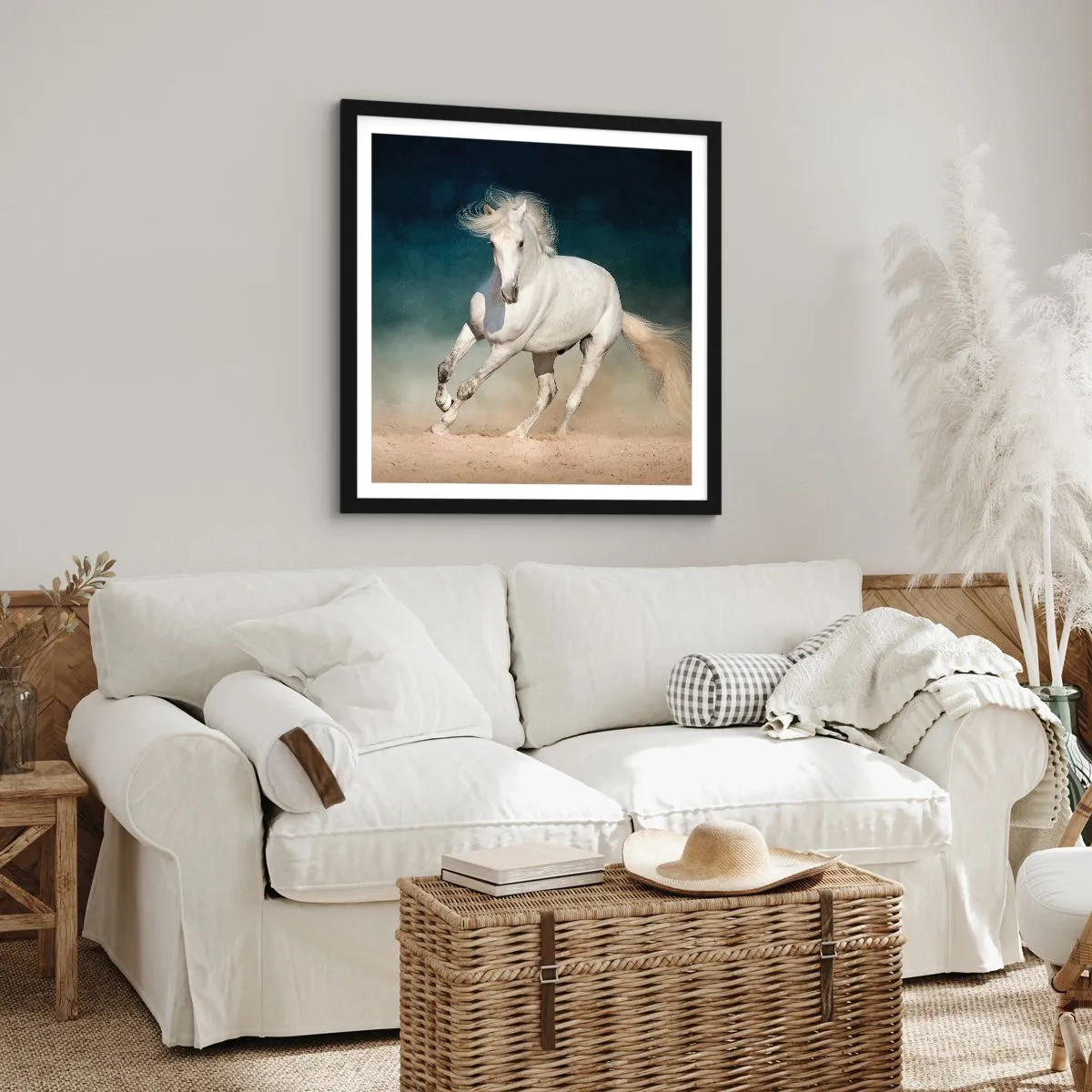 Poster in cornice nera - Libertà allo stato puro - 30x30 cm