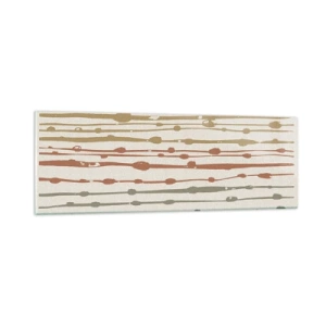 Quadro su vetro - La notazione musicale dei colori - 90x30 cm