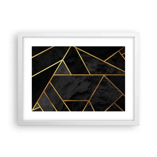 Poster in cornice bianca - Oscurità e luce - 40x30 cm