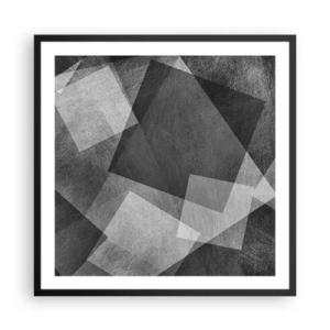 Poster in cornice nera - Simbolo eterno di ordine e durata - 60x60 cm