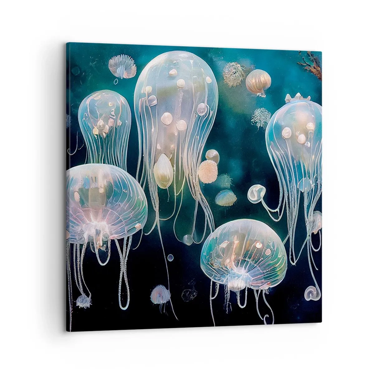 Quadro su tela - Stampe su Tela - Danza sottomarina - 50x50 cm