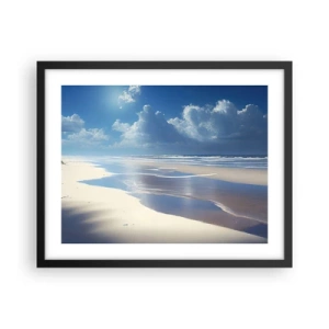 Poster in cornice nera - Vacanze in paradiso - 50x40 cm