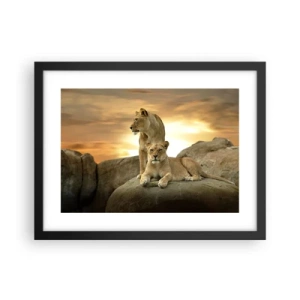 Poster in cornice nera - Maestà reale - 40x30 cm