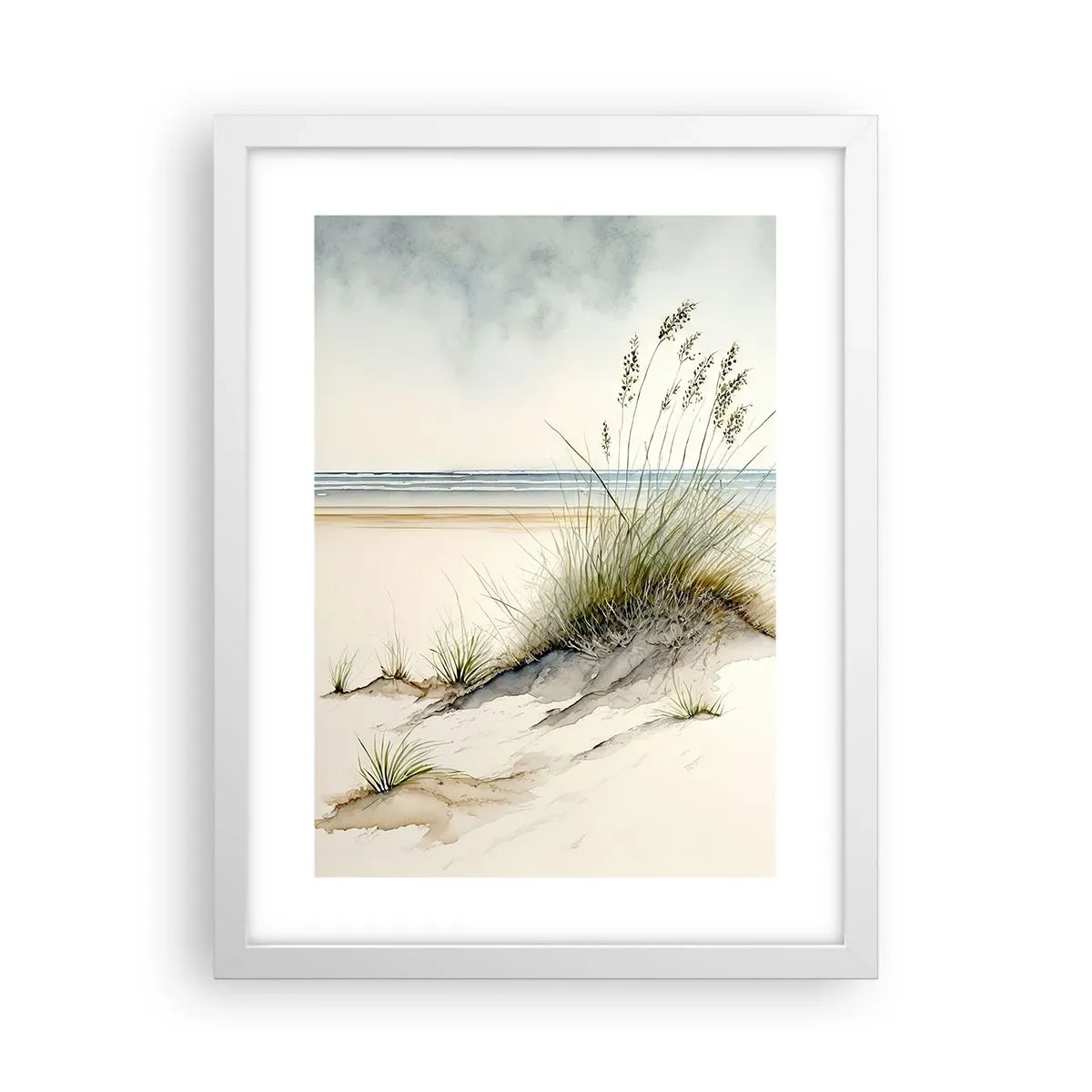 Poster in cornice bianca - Coccolati dal vento - 30x40 cm