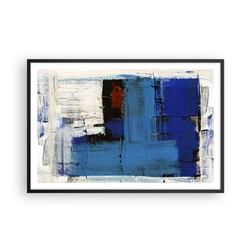 Poster in cornice nera - I segreti del blu - 91x61 cm