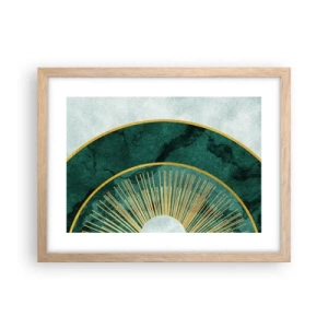 Poster in cornice rovere chiaro - Un altro sistema solare - 40x30 cm