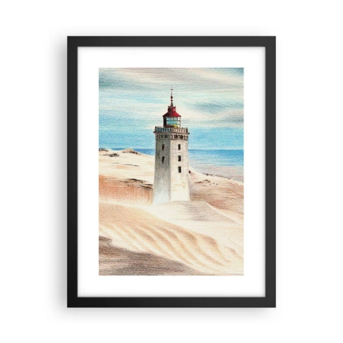 Poster in cornice nera - Sempre guardando il mare - 30x40 cm