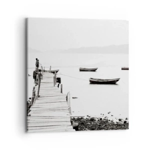 Quadro su tela - Stampe su Tela - Sull'acqua silenziosa e pura - 70x70 cm