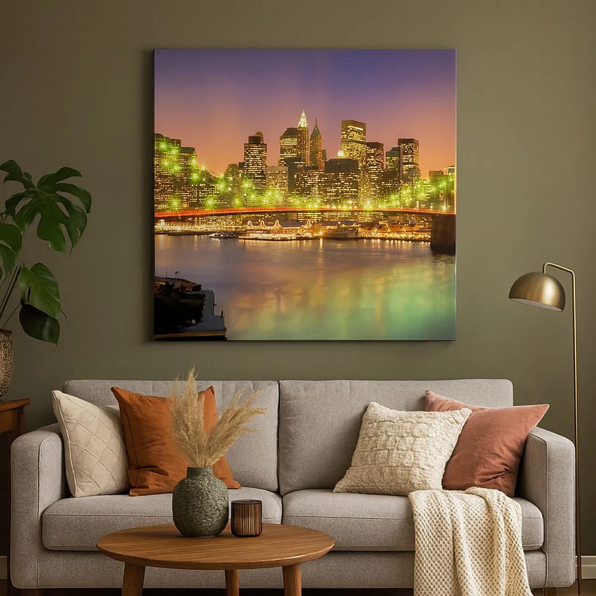 Quadro su tela - Stampe su Tela - Qui la luce non si spegne mai - 30x30 cm