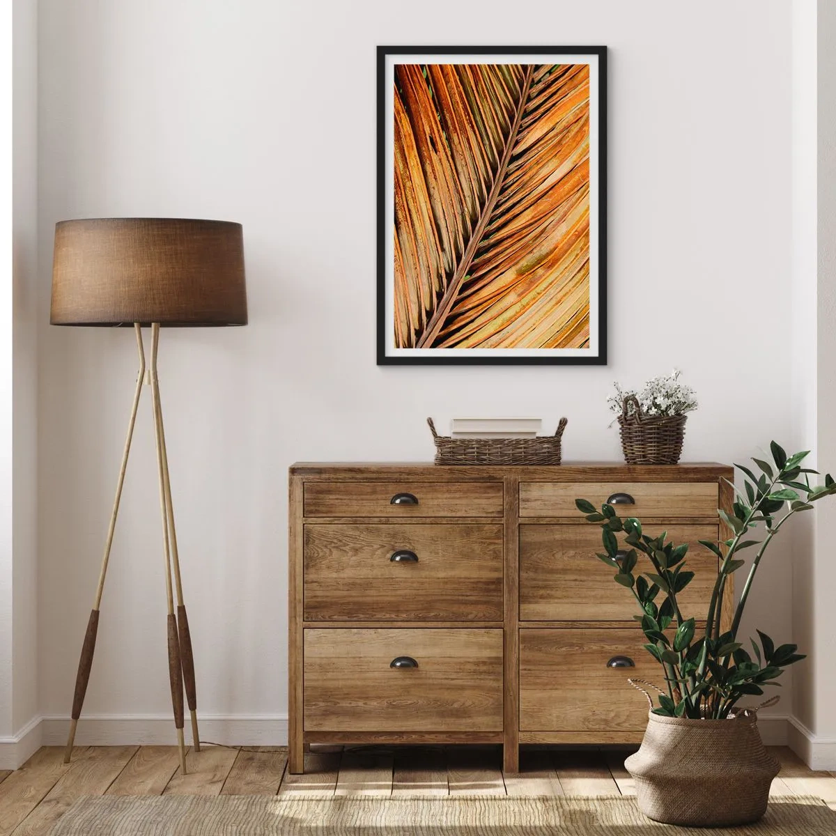 Poster in cornice nera - Oro di cocco - 40x50 cm