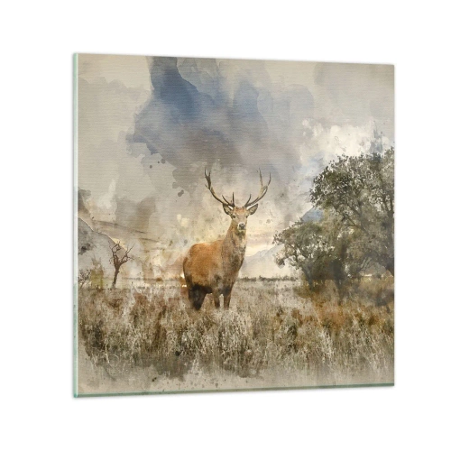 Quadro su vetro - Dignità - forza - maestosità - 60x60 cm
