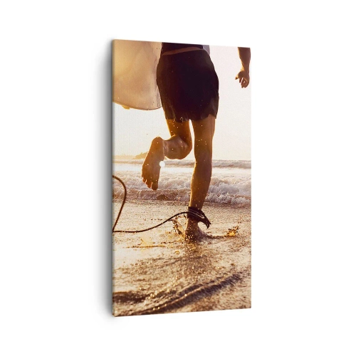 Quadro su tela - Stampe su Tela - L'incontro delle onde - 45x80 cm